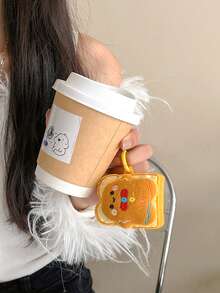 1pc Gingerbread Man Silicone Case, Suitable Compatible With Apple Pro 1/2/3/4 Wireless Bluetooth Earphone Protective Cover - Multicolor - View 8