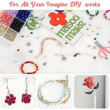 24 色玻璃珠套装，8 毫米手链制作套装，适合成年女性手工制作 DIY 珠宝制作 - 彩色 - 查看 10