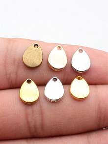 40pcs 11x8mm Drops Waterdrops Charms Pendant For DIY Jewelry Making Necklace Keychain Phone Chain Bracelet Making Accessories Handmade Craft Making Findings - Water Droplet, Flat Water Droplet - View 12