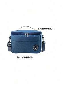 New Portable Lunch Bag Food Thermal Box Waterproof Office Cooler Lunchbox With Shoulder Strap Insulated Case - Multicolor - View 4