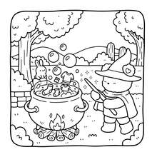 Fluff Fantasy : Livre de coloriage pour adultes et adolescents, mettant en scène des animaux adorables dans des scènes magiques et fantaisistes pour aider à réduire le stress - saison des grenouilles - Voir 6