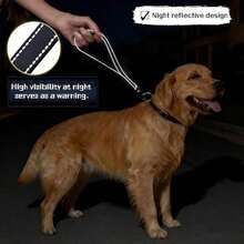 Short Dog Leash With Thick Handle, Durable Nylon Material Dog Training Control Leash With Reflective Design - Multicolor - View 2