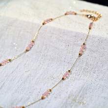 小珠子搭配精致链条，优雅女士项链 - 1 - 查看 14