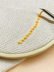 10pcs Pre-Cut Square Embroidery Cloth, 7.87 Inch, Lockstitch/Non-Lockstitch Styles, Suitable For Various Embroidery Threads, Beginner Practice Punch Embroidery Stress Relief DIY Craft Fabric - Thin Stamped Embroidery Cloth - View 7