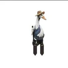 Cute Cartoon Duck 2D Acrylic Outdoor Garden Patio Decor Ornament - A - View 8