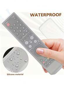 1 chiếc ốp lưng silicon trong suốt cho điều khiển từ xa TV và máy lạnh - Chống bụi và cầm nắm dễ dàng. - A - Xem 2