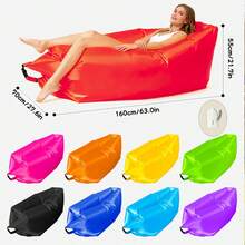 Ghế sofa bơm hơi cỡ lớn di động, chất liệu chống thấm nước, không cần bơm hơi để bơm nhanh, ghế sofa ngoài trời thoải mái phù hợp cho cắm trại, bãi biển, dã ngoại, lễ hội âm nhạc và du lịch, có 9 màu sắc tươi sáng để lựa chọn. - Nhiều màu - Xem 2
