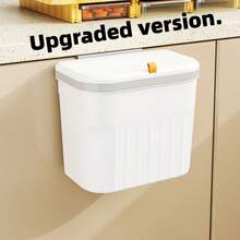 带盖壁挂式厨房垃圾桶、浴室垃圾桶、客厅纸篓、橱柜门垃圾桶、垃圾储存、露营、派对、房间装饰、客厅、浴室、厨房用品、家居装饰、圣诞礼物、家居礼物、房间装饰 - 彩色 - 查看 17