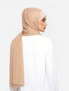 1pc Women's Spring Pleated Headband Scarf Combo, Headwrap Suitable For Daily Use - Multicolor - View 5