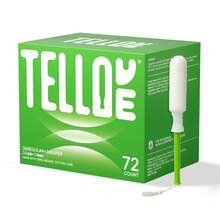 Tellove Tampons With 100% Organic Cotton Core, Featuring 360° Comfort-Expand Technology With Comfortable Applicator, Leak-Proof For 8 Hours, Comfort-Fit For Sensitive Skin - Regular+Super - 查看 8