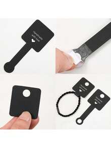 100pcs Letter Style Packaging Cards For Necklaces, Bracelets, Jewelry Display - Multicolor - View 3