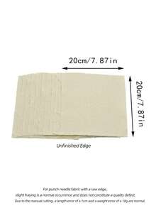 10pcs Pre-Cut Square Embroidery Cloth, 7.87 Inch, Lockstitch/Non-Lockstitch Styles, Suitable For Various Embroidery Threads, Beginner Practice Punch Embroidery Stress Relief DIY Craft Fabric - Thin Stamped Embroidery Cloth - View 11