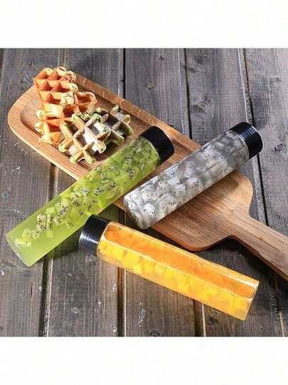 12/6/3pcs 400ml Transparent PET Plastic Juice Bottles With Black Lids - Plastic Smoothie Bottles, Portion Bottles, Coffee Bottles, Suitable For Juice, Milk, Smoothie And Other Beverages, Ideal For Homemade Drinks, Parties, Travel And Picnics. Transparent Plastic Water Bottles With Leak-Proof Caps, Suitable For Outdoor, Camping, Home, Office, Also Can Be Used As Gifts For Women