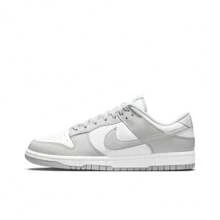 Nike Dunk Retro "Grey Fog" Cowhide Leather Vintage Durable Low-Top Sneakers Fashion Casual Sports Sneakers Men's And Women's Grey And White - DD1391-103 - Xem 12
