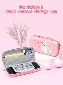 Nuevo Accesorios de la Consola de Juegos Switch2 (2025), Funda Protectora de Consola Switch con Diseño Lindo de Conejo y Corazón, Compatible con Switch2/Switch NS/Switch OLED/Lite, Accesorios para Switch2/Switch, Juego de Paquete Familiar, Bolsa de Almacenamiento, Base Acoplable, Funda Protectora de Switch, Mejor Regalo para Jugadores de Switch - multicolor - Ver 9
