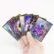 100个2.36*3.15英寸可重复密封铝箔拉链袋，酸味糖果软糖零食包装袋，激光全息3D卡通图案密封袋，带透明窗口，可食用防异味拉链袋 - 彩色 - 查看 5