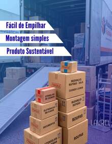 10 Unidades Caixa de Papelão 30x30x16 para Embalagem Envio E-Commerce Correios Mudança Armazenamento Papelão Reforçado Empilhável Transporte Produtos Loja Online Envios Seguros - Marrom Claro - Visão 5