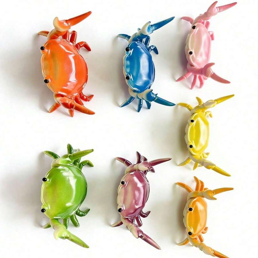Soporte de bolígrafo con diseño de cangrejo estilo japonés INS original y lindo, organizador de papelería multifuncional, regalo para estudiantes