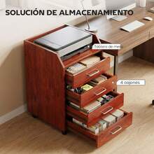 HOMCOM Archivadores - Marrón - Ver 2