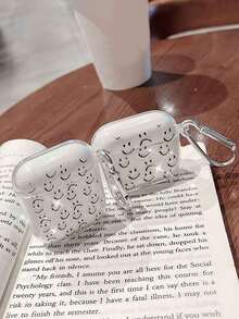 1pc Black Smiling Face Pendant Earphone Protective Case, Soft Cover Compatible With Apple 1/2, 3/Pro/Pro2 - Multicolor - View 5