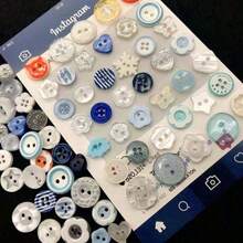 30pcs Colorful High Gloss Resin Buttons, DIY Craft Decorative Beads Accessories, Cute Buttons RDVP - 30 Pieces Random - View 2