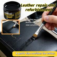 50g Leather Seat Repair Paste, Color Restoration Paste, Suitable For Shoes, Bags, Sofas And Furniture. Available In Black, Brown And White. - Multicolor - View 4