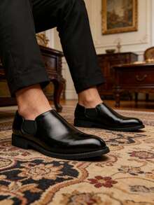 Giày da nam 2026 kiểu dáng cổ điển, giày công sở thường ngày, giày lười dành cho nam. - màu đen - Xem 6