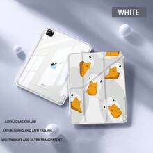 3+Y With Pen Slot 11 Men's Protective Cover 2025 New Pro Protective Cover 11 Inch Air5 Tablet Protective Cover Mini7 9th Generation 8 Suitable 10th Generation Transparent Hard Anti Bending Easy Full Screen Duckling Theme Cute Women Auto Sleep/Wake, Pencil Holder, Slim Lightweight Protective Cover - 顏色選項 - 查看 6
