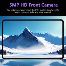 Qetupa 10.1英寸平板电脑，4GB+64/128GB，8GB+256GB，Android 15系统，MTK6762八核2.0GHz处理器，高清(1280x800)触摸屏，5MP+13MP双摄像头，6000mAh电池，支持512GB扩展，无SIM卡槽，适合作为礼物（不含适配器） - 黑色 - 查看 6