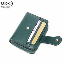 CHARM INFINITE Fashion Mini Wallet Women Short Leather Purse Small Card Holder Coin Purse Lady Style - Multicolor - View 10