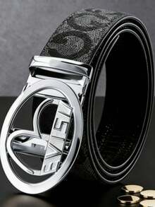 Cinturón automático de alta calidad para hombres de negocios, cinturón de moda con diseño de letra G, cinturón casual y versátil, opción ideal de regalo para ocasiones especiales - Multicolor - Ver 5