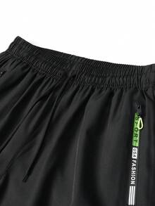 [Fashion Multi-Pocket] 女款工裝褲－寬鬆休閒款，附拉鍊口袋，多功能運動工裝褲 - 黑色 - 查看 10