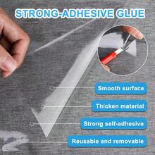 Anti-Cat Scratch Sofa Protector - Prevents Cats From Scratching Sofa, Soft Transparent Plastic Sofa Cover, Single-Sided Sticky Tape For Training, Easy To Install - 45*300cm - View 6