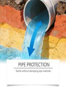 JUE FISH 管道疏通剂，溶解厨房和浴室排水管中的油脂和毛发，疏通堵塞的管道 - 粉狀 - 查看 10