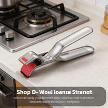 Stainless Steel Heatproof Clips, Kitchen Bowl Clips, Steamer Clips, Heat-Resistant Kitchen Tools - Safely Lift Hot Bowls, Plates, And Cookware. Suitable For Air Fryers, Steamers, And Ovens. Ergonomic Handle - Lightweight And Easy To Use - Stainless Steel Anti-scalding Clip - View 2