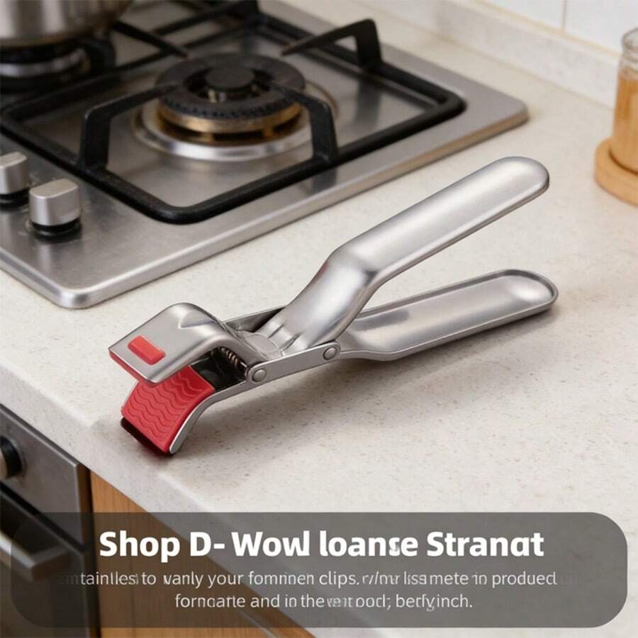 Stainless Steel Heatproof Clips, Kitchen Bowl Clips, Steamer Clips, Heat-Resistant Kitchen Tools - Safely Lift Hot Bowls, Plates, And Cookware. Suitable For Air Fryers, Steamers, And Ovens. Ergonomic Handle - Lightweight And Easy To Use
