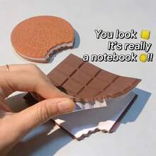 1本创意巧克力香味笔记本，迷你可爱学生便携式便签本，巧克力味记事本 - 彩色 - 查看 2
