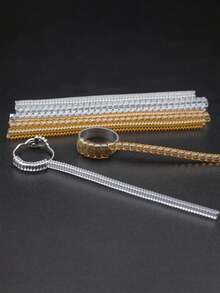 4pcs/8pcs/Set Transparent Ring Sizer Adjuster, Invisible Coil Wrapped Adjustable Rings, Multiple Combinations Available. Transparent Spring Telephone Cord Shaped Ring Sizer. Jewelry Ring Blank And Accessories, Home & Living Supplies. - A - View 13