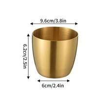 1 cană din oțel inoxidabil 304, capacitate 280 ml, cană mică pentru apă, cană pentru cafea cu gheață, cană pentru smoothie, cană pentru fructe, cană pentru suc, cană reutilizabilă pentru băuturi, băutură de vară, cană portabilă pentru suc și băuturi, capacitate mare, pentru călătorii în aer liber, cadou de petrecere la birou acasă, cadou de sărbători pentru petrecere de ziua de naștere, cadou de Crăciun, potrivită pentru utilizare vara și iarna. - Multicolor - Vizualizare 9