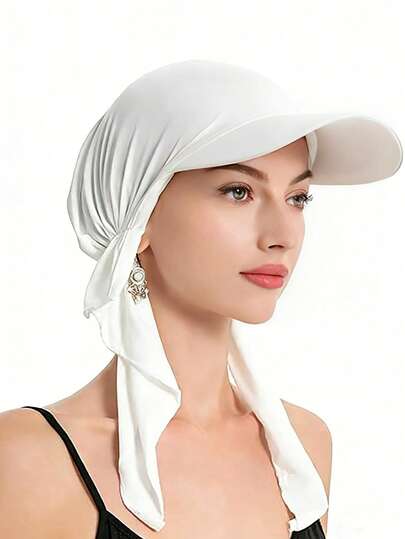 1Pc Summer Outdoor Caps For Women Headscarf Muslim Turban Hats Casual Breathable Head Scarves Caps Islamic Clothing Turban Cap