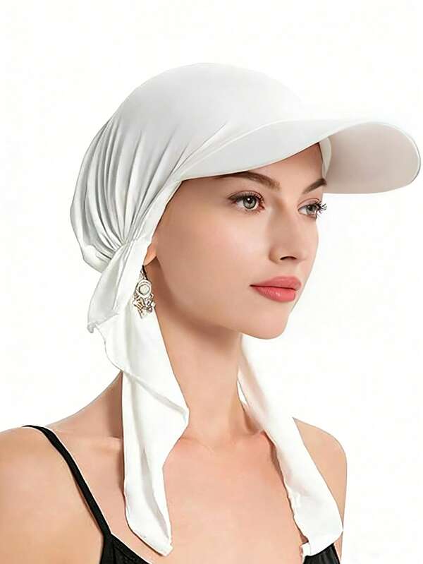 1Pc Summer Outdoor Caps For Women Headscarf Muslim Turban Hats Casual Breathable Head Scarves Caps Islamic Clothing Turban Cap