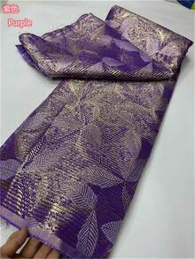 White Latest High Quality African Nigerian Tulle Lace Fabric 2026 Organza Embroidery Guipure Party Wedding Christmas Brocade Jacquard French 1 Yards/5 Yards - A - View 16