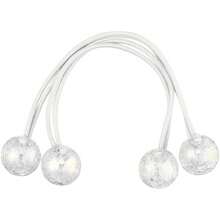 Paquete de 6 Pares de Bolitas Pelo Bandas para Cabello Transparentes Ligas Elásticas con Doble Esfera Efecto Cristal Accesorios de Peinado para Niñas y Mujer Set de Coletas Escolares Resistentes,43364377 - Multicolor - Ver 5