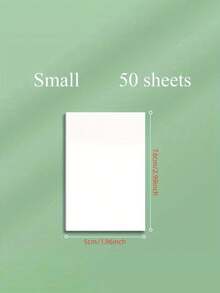 100pcs Transparent Posted It Sticky Notebook, Notepad, Diary, Student Stationery, Office Supplies, Back-To-School Essentials - Clear - View 15