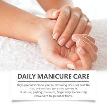 Cuticle Nipper, Daily Use Nail Clipper Trims Nail Edges Smoothly - Multicolor - View 2