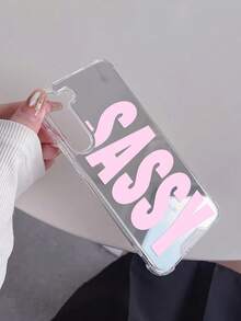Slogan 鏡面防摔復古 SWAG 字母印花手機殼，相容 iPhone 13/11/17/17pro/16/14/15/15pro/15 Plus/15 Promax/11pro/12pro/13pro/14pro/12mini/13mini/11promax/12promax/13promax/14promax/14plus/17pro Max/17Air/16Pro/16plus/16promax/Se2/17promax 以及 Galaxy/A54/A14/A12/A13/A15/A32/A33/A24/A52S/S20/S21/S22/S23/S24/S23Plus/S24ultra/S25/A15/A33/A23/S26/S26+/S26ultra - 彩色 - 查看 5
