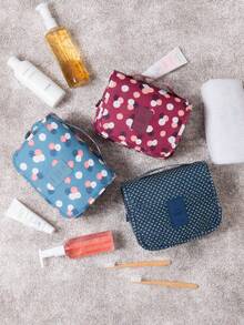 Waterproof Cosmetic Storage Travel Hanging Bag Multicolour - Burgundy - View 2