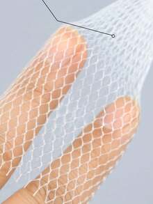 20/50个装可重复使用化妆刷收纳套，弹性网状保护套 - 定型并防止毛躁，透明塑料网状化妆刷保护套 - 防止刷毛脱落并使刷毛变直 - 白色 - 查看 4