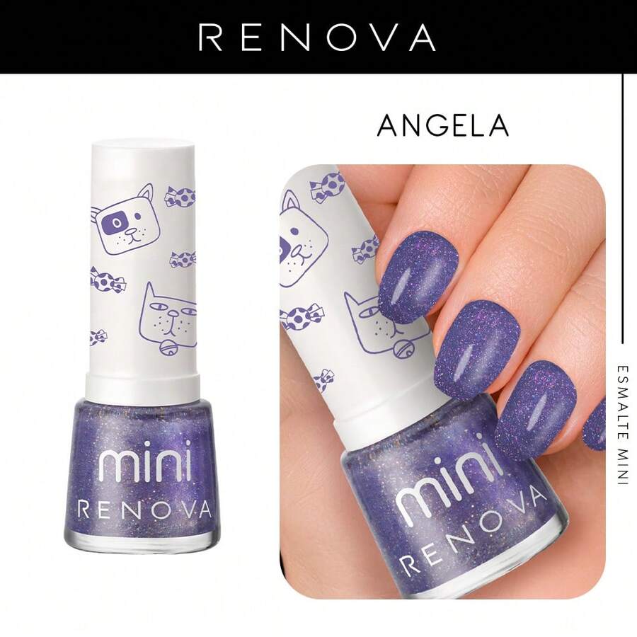 Renova Mini Angela Nail Polishes 7.7ml - Violet Purple - View 1