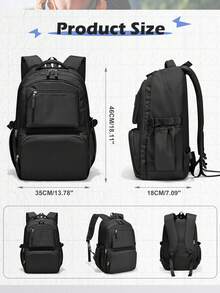 Lightweight Water-Resistant Nylon Backpack Large Capacity 15.6 Inch Laptop Bag Travel Backpack Business School Bag For Men Women Students - Multicolor - View 10